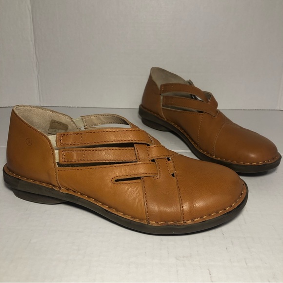 Vera Pelle | Martinas Light Brown Strappy Slip-on Flat | Size Euro 37 US 6.5 - Picture 1 of 8